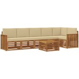  Set vanjskih sofa 7 kom. Prirodna i bež Poliester | shoptok.hr