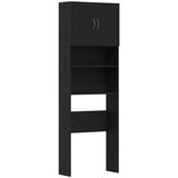Ormarić za perilicu rublja crni hrast 64x24x190 cm inženjerski drvo | shoptok.hr