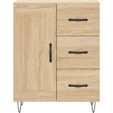 vidaXL Visoka komoda hrasta sonome 69 5x34x180cm od konstruiranog drva | shoptok.hr