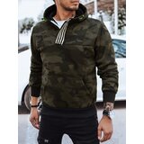 DStreet Bluza męska moro z kapturem zielona Cene