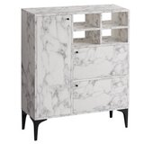 Hanah home komoda ewa carrara marble