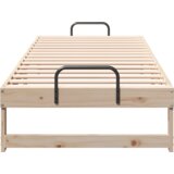  Krevetna konstrukcija s ručkama Smeđa 90 x 210 cm | shoptok.hr