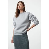 TRENDYOLMILLA Ženski duks Twoaw20Sw0584, Siva Cene