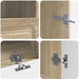  LED TV kabinet UTRECHT 3 kom. Hrast sonoma Konstruirano drvo Smeđa 81 x 35 x 40 cm | shoptok.hr