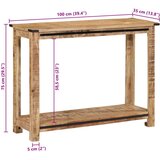  Konzolni stol 100 x 35 x 75 cm od masivnog drva manga | shoptok.hr