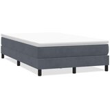 Box Spring krevet bez madracem tamno sivi 120x220 cm baršun | shoptok.hr