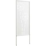 vidaXL Privatnost u vrtu Bijelo 50 x 140 cm Hladno valjana čelična | shoptok.hr