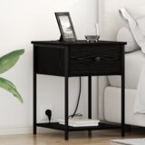 vidaXL Noćni Ormari 2 pcs Crni hrast 42 x 41 x 56 cm Konstruirano drvo | shoptok.hr