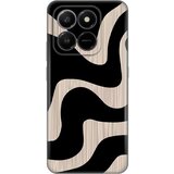  Torbica Silikonska Print Skin za Honor X7d 4G/400 Smart 5G Black Flow | Eponuda.com
