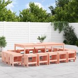  17-dijelni vrtni blagovaonski set od masivnog drva duglazije | Eponuda.com