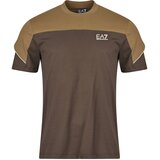 Ea7 Emporio Armani TRAIN ATHLETIC COLOUR BLOCK TEE Smeđa Cijene