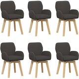  Okretne blagovaonske stolice 6 pcs Bouclé Tamnosiva | shoptok.hr