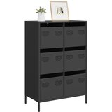  Visoka komoda crna 68 x 39 x 101,5 cm od čelika | Eponuda.com