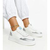 Gemre White-silver sneakers on a thicker sole Rumai | Shoptok.si