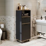 Hanah home 2506 višenamenski ormarić s policama 45 × 115 × 35 cm, antracit/atlantski bor Cene