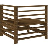  Kutna vrtna sofa smeđa boja meda od masivne borovine | shoptok.hr