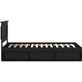  Okvir za krevet Crna 90 x 190 cm Čvrsto borovo drvo | shoptok.hr