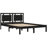  Za krevet od masivne borovine crni 200 x 200 cm | shoptok.hr