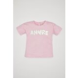 Defacto baby Girl Crew Neck Printed Short Sleeve T-Shirt Cene