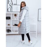 DStreet Kamizelka pikowana damska GANTINI srebrna | Shoptok.si