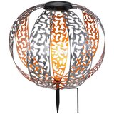 Globo Solarna svetilka Deko Metal (LED, ø30 cm, IP44, srebrna) | Shoptok.si