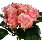 Atmosphera UMJETNO CVIJEĆE BUKET OD 9 RUŽA 24CM PE/PES TAMNO ROZA Slike