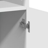  Visoka komoda bijela 80 x 42,5 x 185 cm od konstruiranog drva | Eponuda.ba