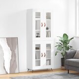  Visoka komoda bijela 69,5x34x180 cm konstruirano drvo Cijene