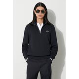 Fred Perry Flis Fp Half Zip Sweatshirt Modra Cene