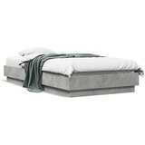 Furnova Posteljni okvir betonsko siv 90x190 cm inženirski les, (21940042) | Shoptok.si