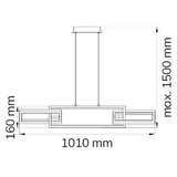 Wofi 6133.03.64.9000 - led prigušiva luster na sajli muriel LED/26W/230V | Eponuda.com