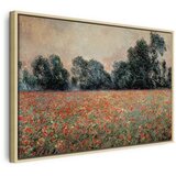  Slika - Claude Monet – Field with wild Poppies 120x80 U prirodnom drvenom okviru | shoptok.hr