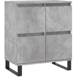  Komoda siva boja betona 60x35x70 cm od konstruiranog drva | shoptok.hr