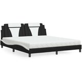  Krevet s madracem crno-bijeli 180 x 200 cm od umjetne kože | shoptok.hr
