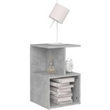  Nočna omarica 2 kosa betonsko siva 35x35x55 cm iverna plošča, (20623885) | Shoptok.si