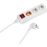 Vivanco 3er Steckdosenleiste weiß 1,4m VIVANCO 28256 ES3 W15 3 x Schuko mit Schalter Cene