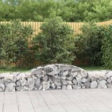 Obokane gabion košare 4 kosi 300x50x40/60 cm pocinkano železo Cene