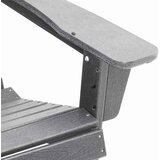  Adirondack stolica Svijetlo siva 82 x 74 x 92 cm HDPE | shoptok.hr