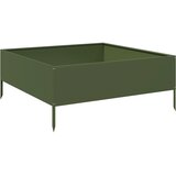  Povišena vrtna gredica maslinastozeleni 100x100x41 cm od čelika | Eponuda.ba