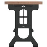  Blagovaonski stol 110x65x82 cm od masivne jelovine i željeza | shoptok.hr