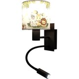 Brilagi LED fleksibilna lampa BOBO 1xE27/25W/230V + LED/3W crna/bela/zelena/džungla | Eponuda.com