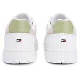 Tommy Hilfiger Niske tenisice 'BASKET CORE LITE' sivkasto bež / svijetlozelena / bijela | shoptok.hr