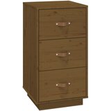 The Living Store Nočna omarica medeno rjava 40x40x75 cm trdna borovina - Nočna Omarica, (21420900) | Shoptok.si