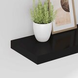  Plutajuće zidne police 2 kom crne 60 x 23,5 x 3,8 cm MDF | shoptok.hr