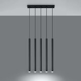  Obesna svetilka PASTELO 5 črna, (21347926) | Shoptok.si