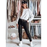 DStreet Spodnie damskie chinosy z paskiem MODELA czarne | Shoptok.si