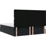 vidaXL Otomanski posteljni okvir z vzmetnicami črn 180x200cm žamet | Shoptok.si