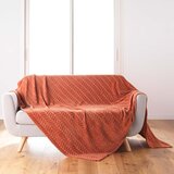 Douceur d intérieur Opečnato oranžno pregrinjalo iz mikroflanele 180x220 cm Arya – Cene