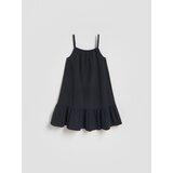 Reserved Haljina s naramenicama - crno | shoptok.hr
