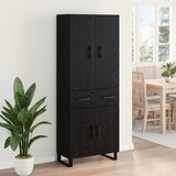  Highboard 2 kom. Crni hrast 69,5 x 34 x 180 cm | shoptok.hr